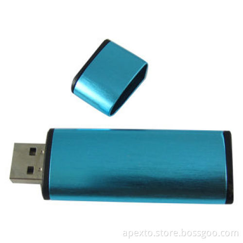 USB flash drive, made of brushed aluminum, 1 or 2GB are popular, promotional gifts